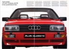 Audi Quattro original brochure 1985